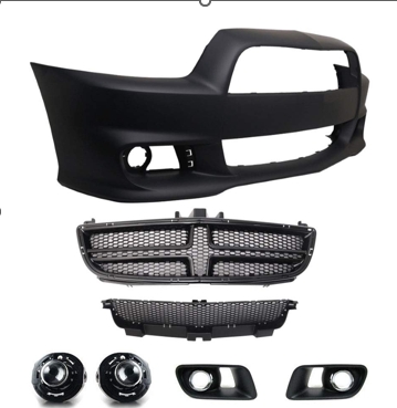 REPLACEMENT FRONT BUMPER SRT COMPLETE SET, 2011-2014, FOR DODGE CHARGER