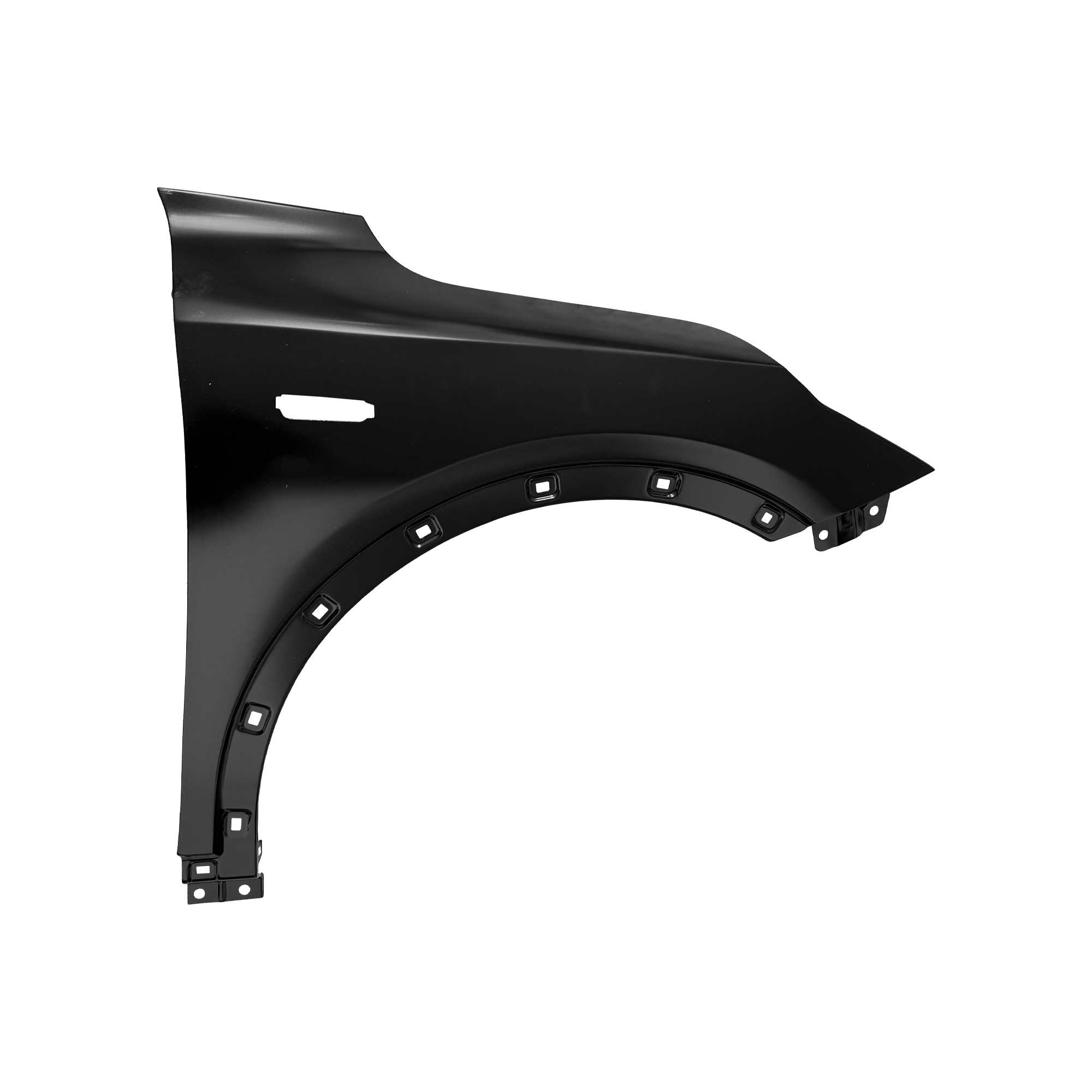 右前翼子板带侧灯孔替换件，2024年款起，适用于起亚K3车型，零件号66311-BC000